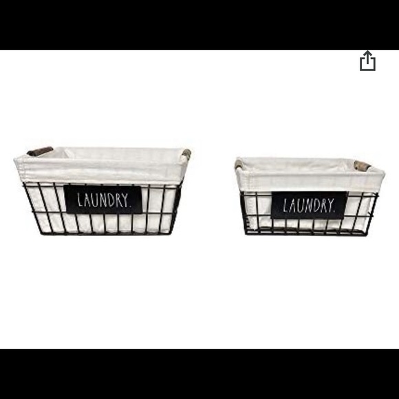 Rae Dunn Other - #6. Rae Dunn Wired Storage Baskets Set of 2⭐️Host Pick ⭐️